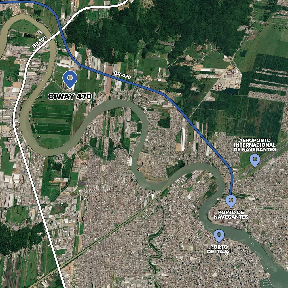 Localização Estratégica - Navegantes, Santa Catarina